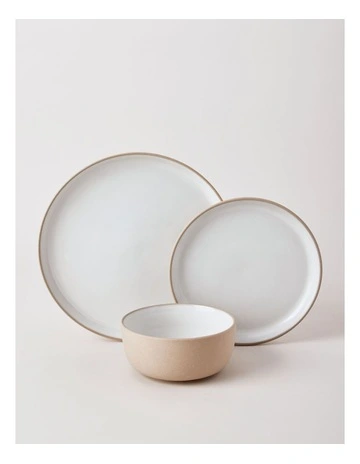 Elements 12pc Dinner Set in White