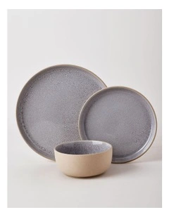 Elements 12pc Dinner Set in Grey