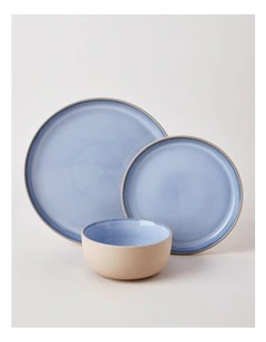 Elements 12pc Dinner Set in Blue