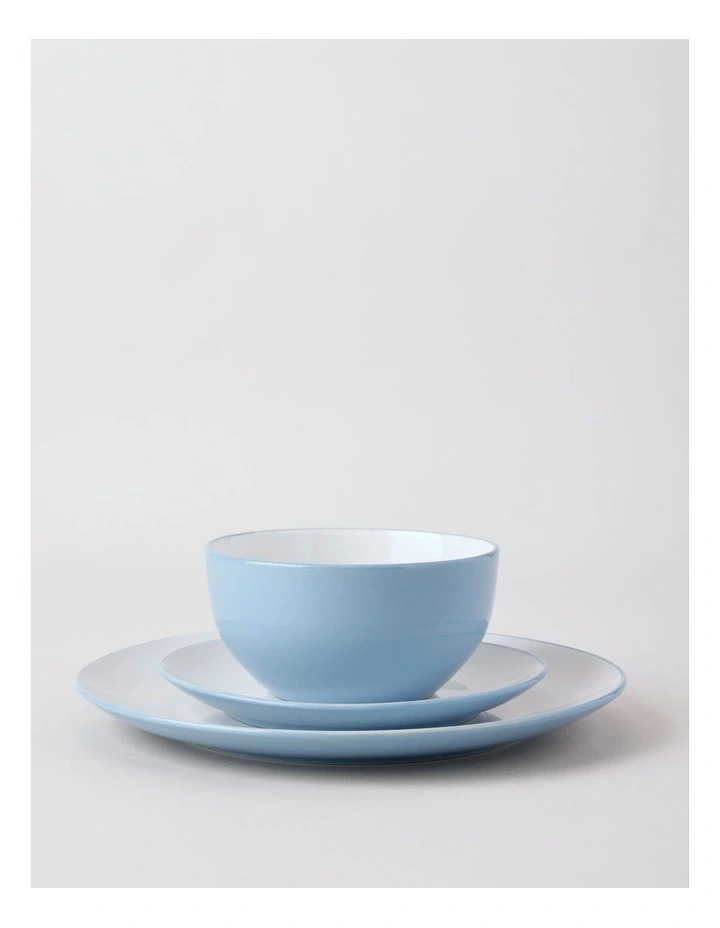 Two Tone 12pc Dinner Set in Blue image 2