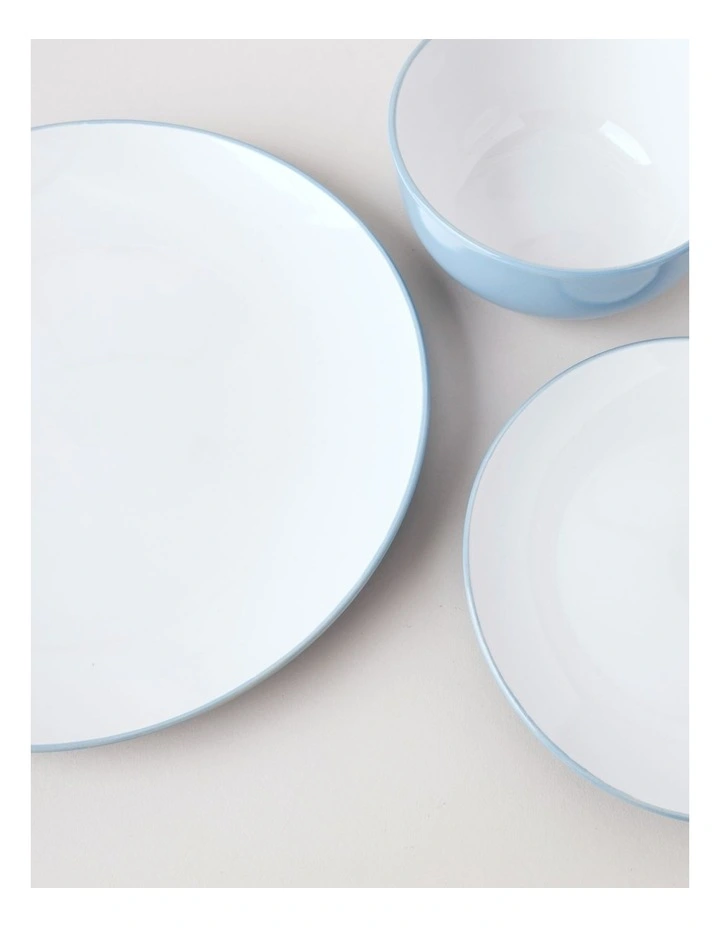 Two Tone 12pc Dinner Set in Blue image 6