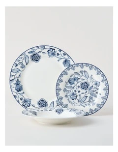 Mazarine 12pc Dinner Set in Blue