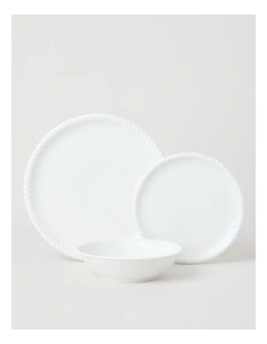 White Rope Dinner Set 12pc