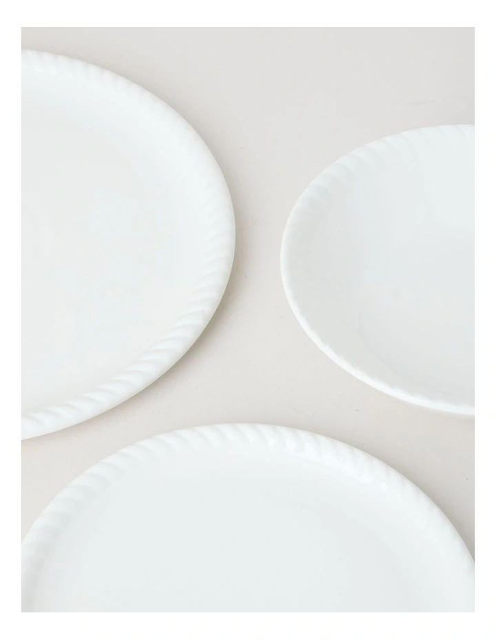 White Rope Dinner Set 12pc image 3