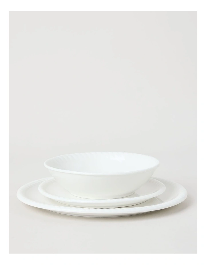 White Rope Dinner Set 12pc image 4
