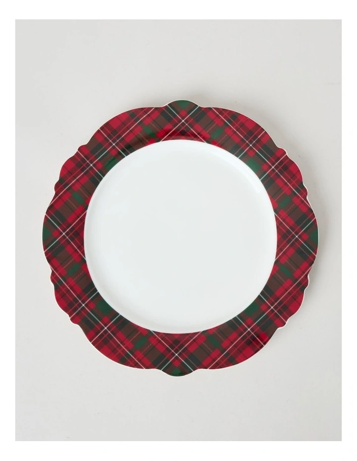 Christmas Tartan Dinner Set Red 12pc image 4