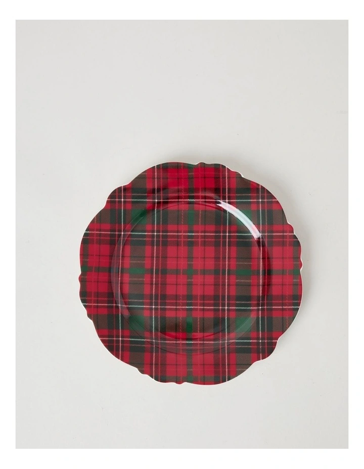 Christmas Tartan Dinner Set Red 12pc image 5