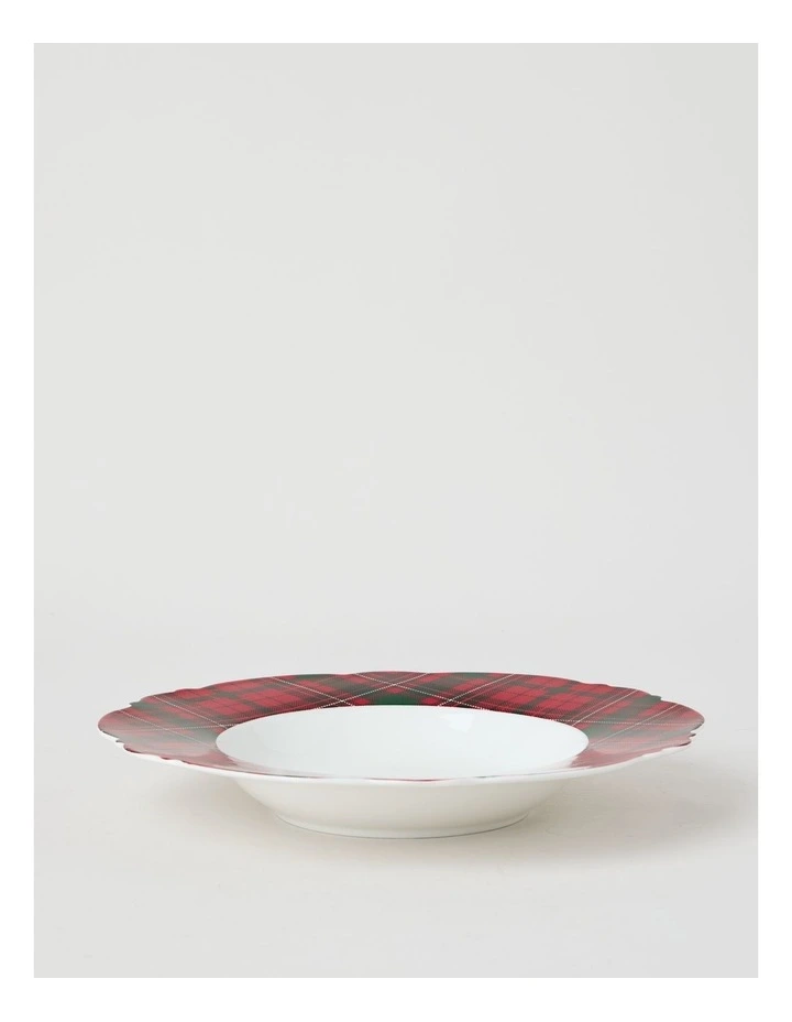 Christmas Tartan Dinner Set Red 12pc image 6