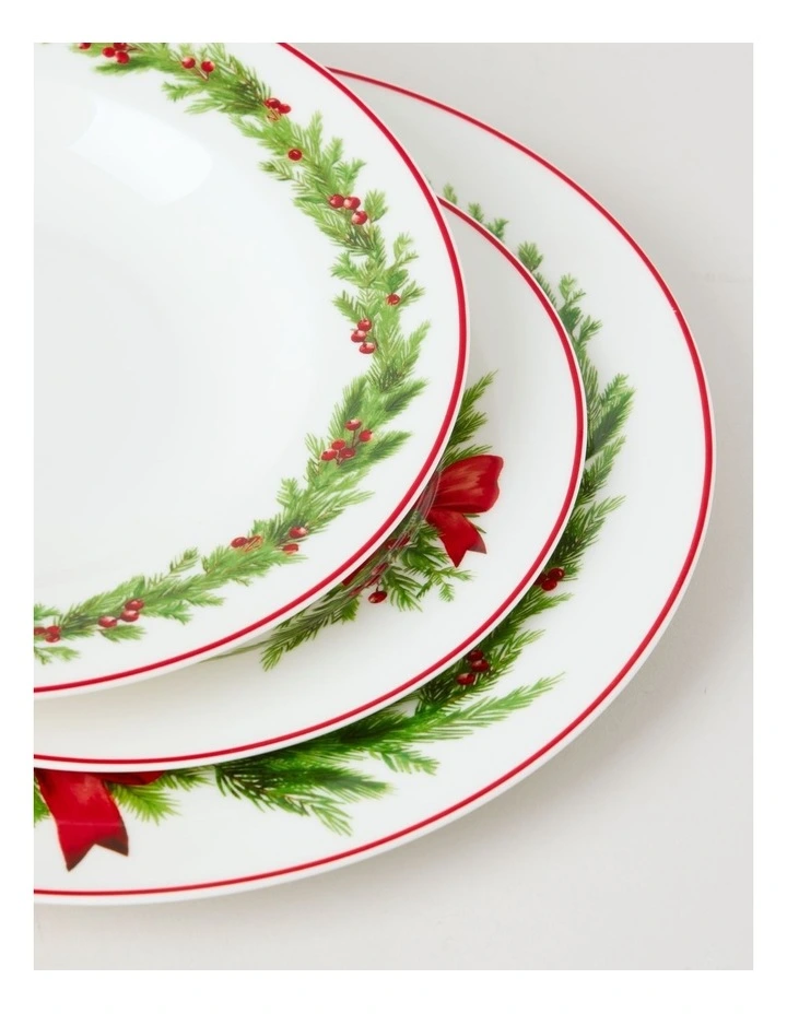 Christmas Wreath 12pc Dinner Set image 7