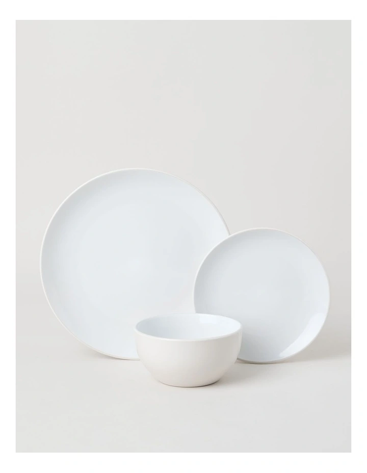 Two Tone 12pc Dinner Set in Cloud image 1