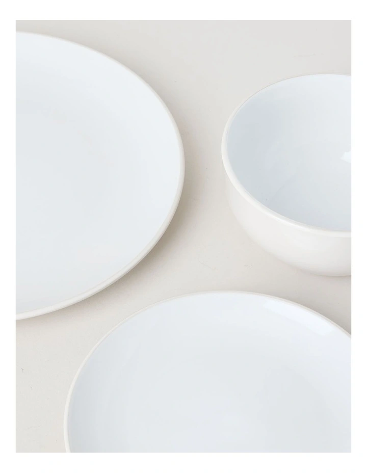 Two Tone 12pc Dinner Set in Cloud image 2