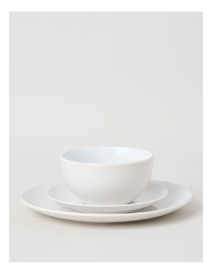Two Tone 12pc Dinner Set in Cloud image 3