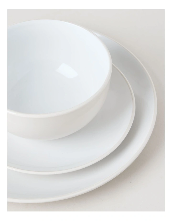 Two Tone 12pc Dinner Set in Cloud image 7