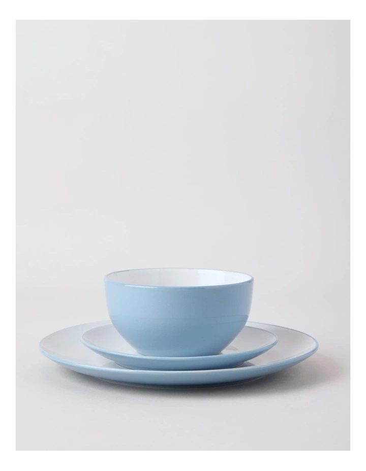 Two Tone 12pc Dinner Set in Blue image 2