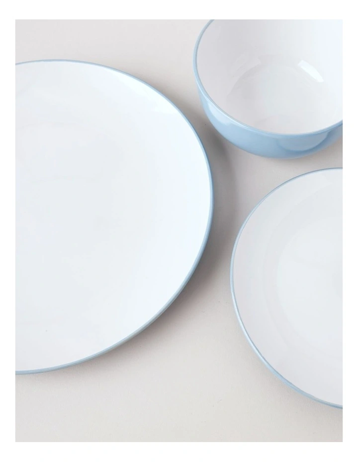 Two Tone 12pc Dinner Set in Blue image 6