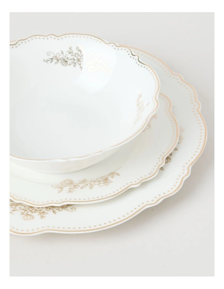 Gilded 12pc Dinner Set in Gold image 7