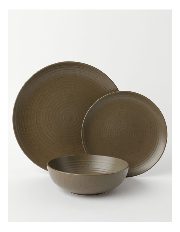 Vue Desert Bloom 12pc Dinner Set Olive