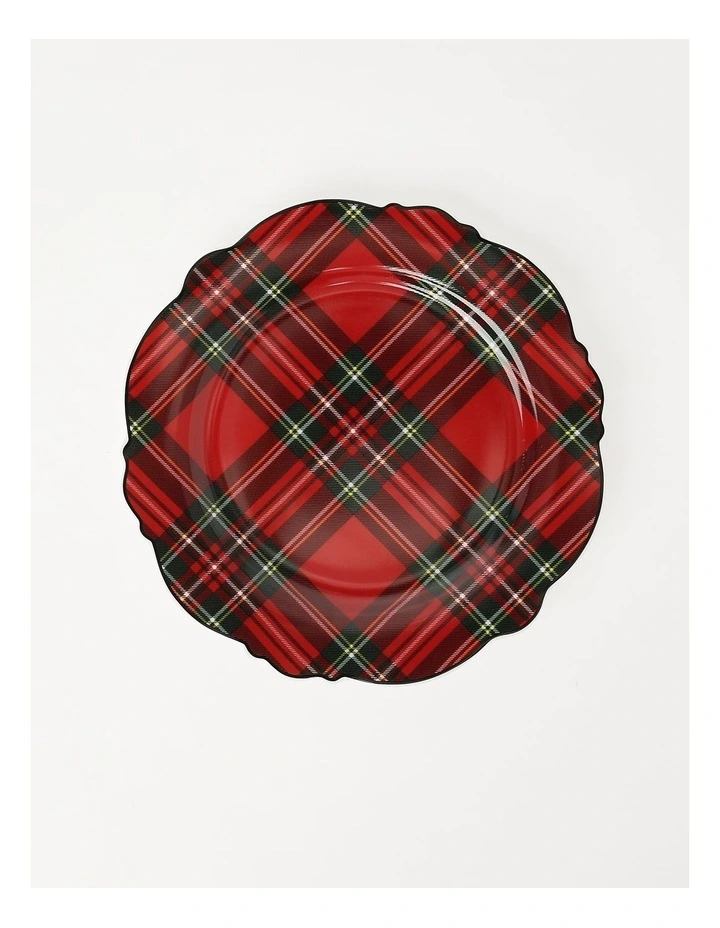 Heirloom Tartan 12pc Dinner Set in Red/White image 6