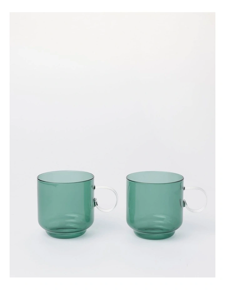 Meeru Mug Set of 2 in Green image 2