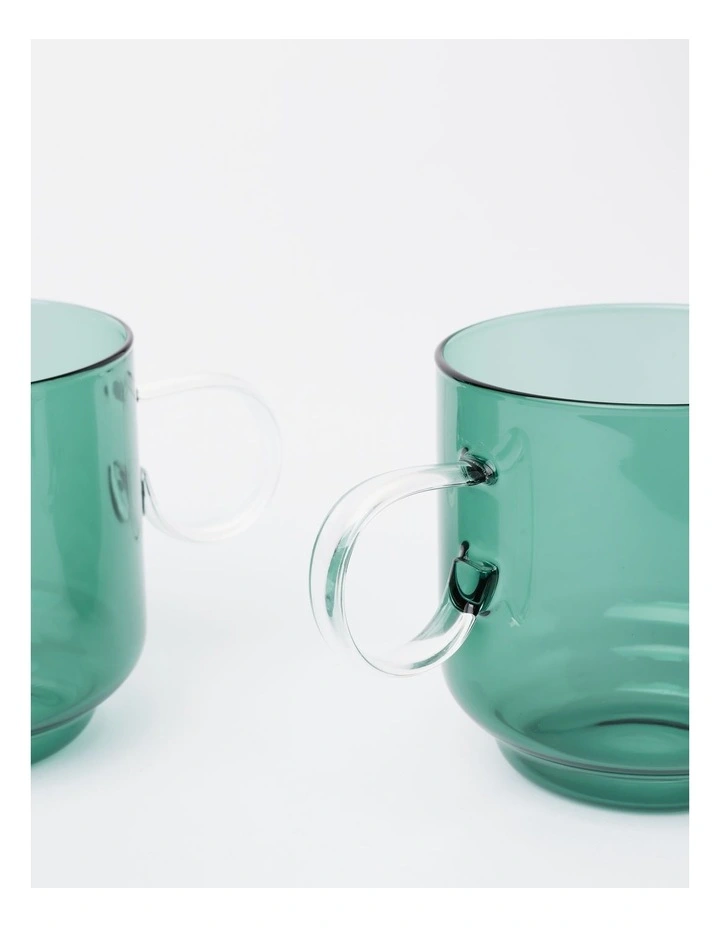 Meeru Mug Set of 2 in Green image 3