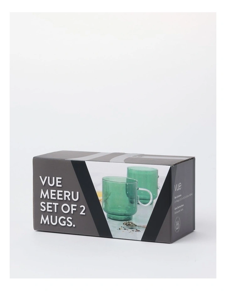 Meeru Mug Set of 2 in Green image 5