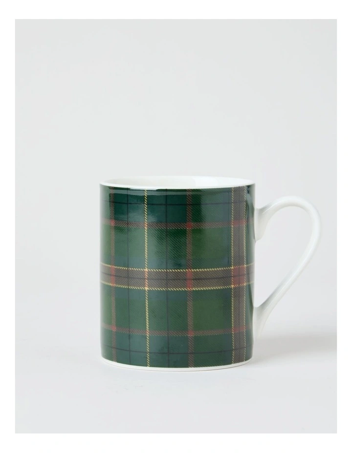 Christmas Tartan Mug Set of 2 in Multi image 2