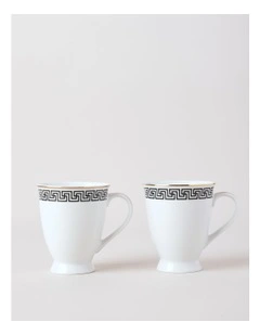 Paros Mug Set of 2 in Black