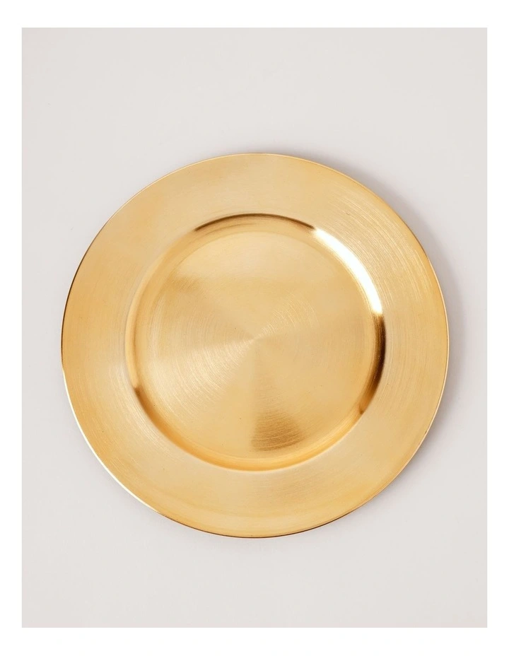 Gilded Charger Plate Set of 4 in Gold image 2