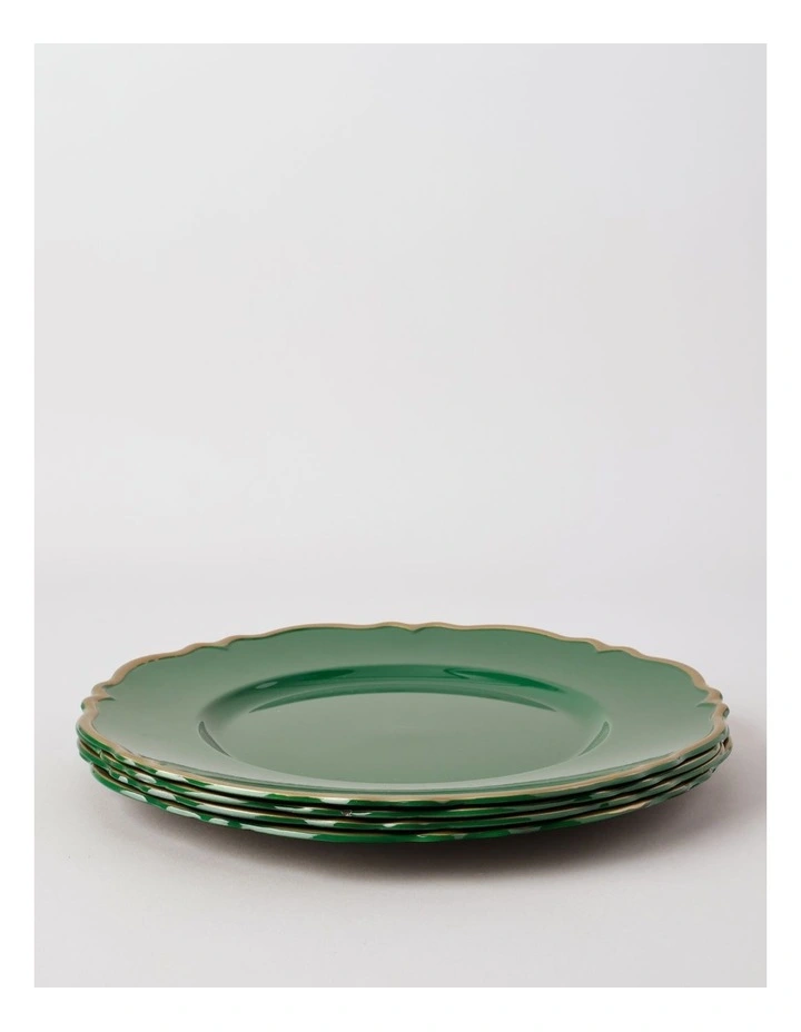 Spring Charger Plate Set of 4 in Green image 1
