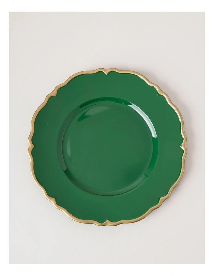 Spring Charger Plate Set of 4 in Green image 2