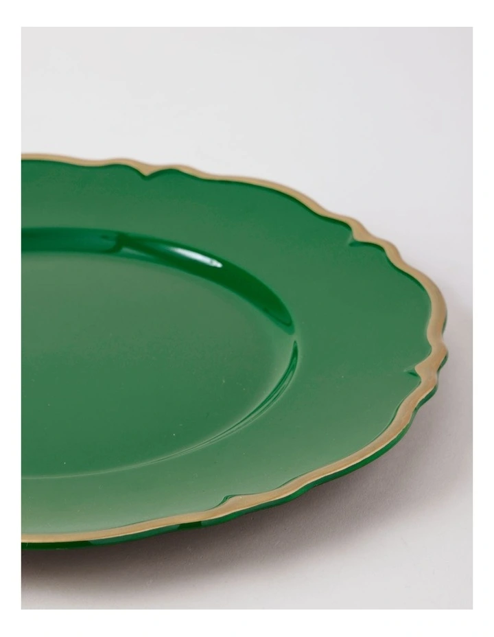 Spring Charger Plate Set of 4 in Green image 3