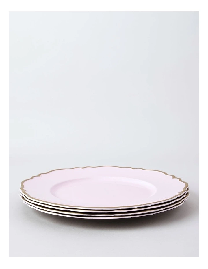 Rose Charger Plate Set of 4 in Pink image 1