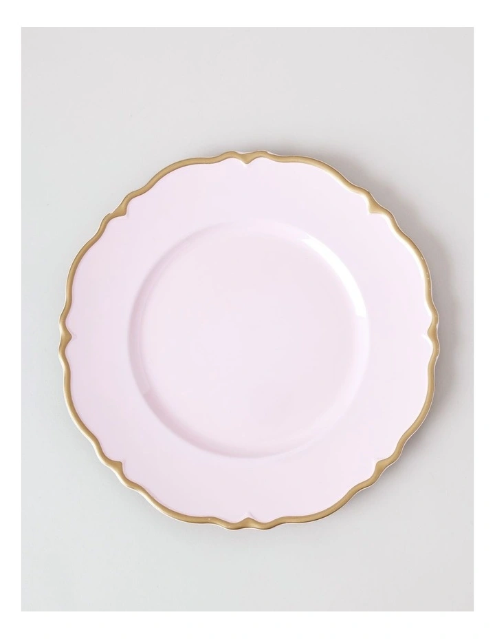 Rose Charger Plate Set of 4 in Pink image 2
