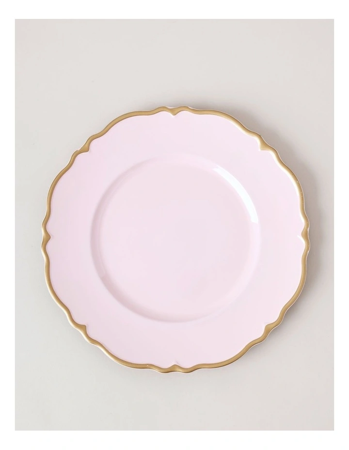 Rose Charger Plate Set of 4 in Pink image 2
