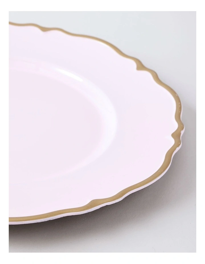 Rose Charger Plate Set of 4 in Pink image 3