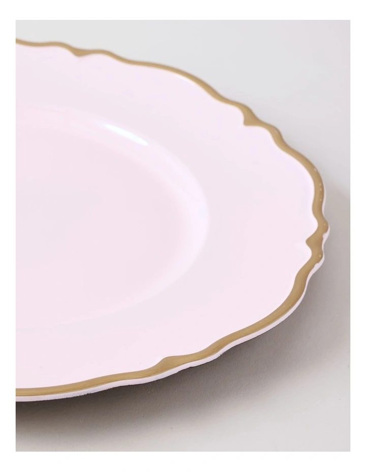 Rose Charger Plate Set of 4 in Pink image 3