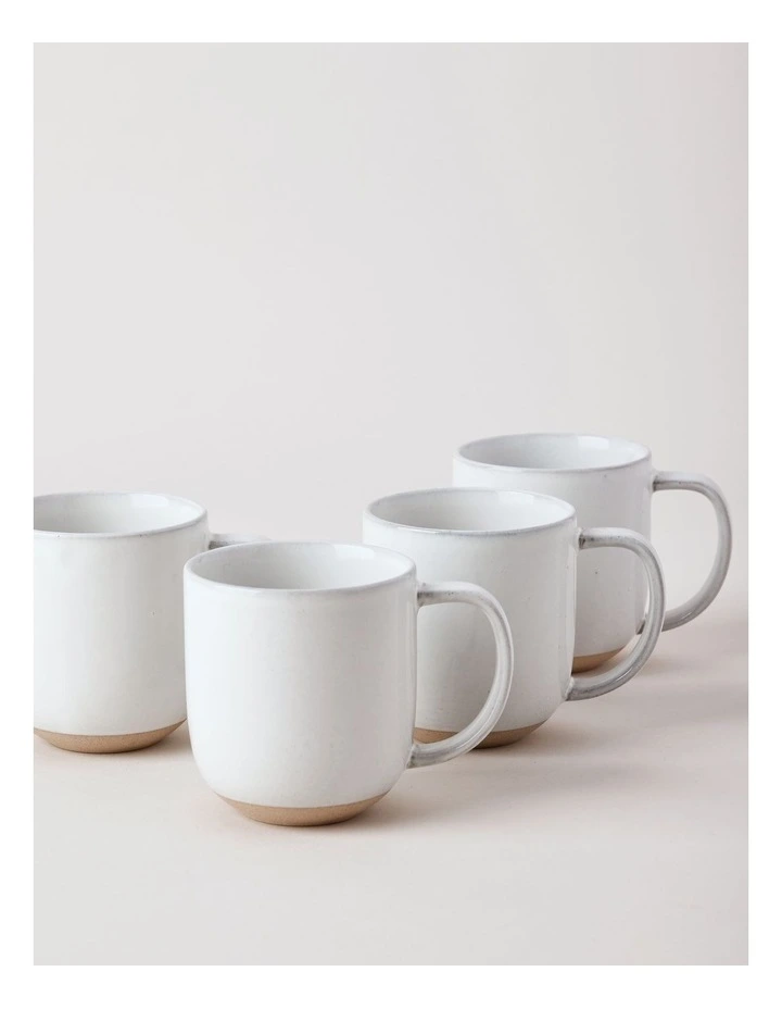 Elements Set of 4 Mugs in White image 2