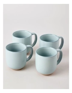 Elements Set of 4 Mugs in Green