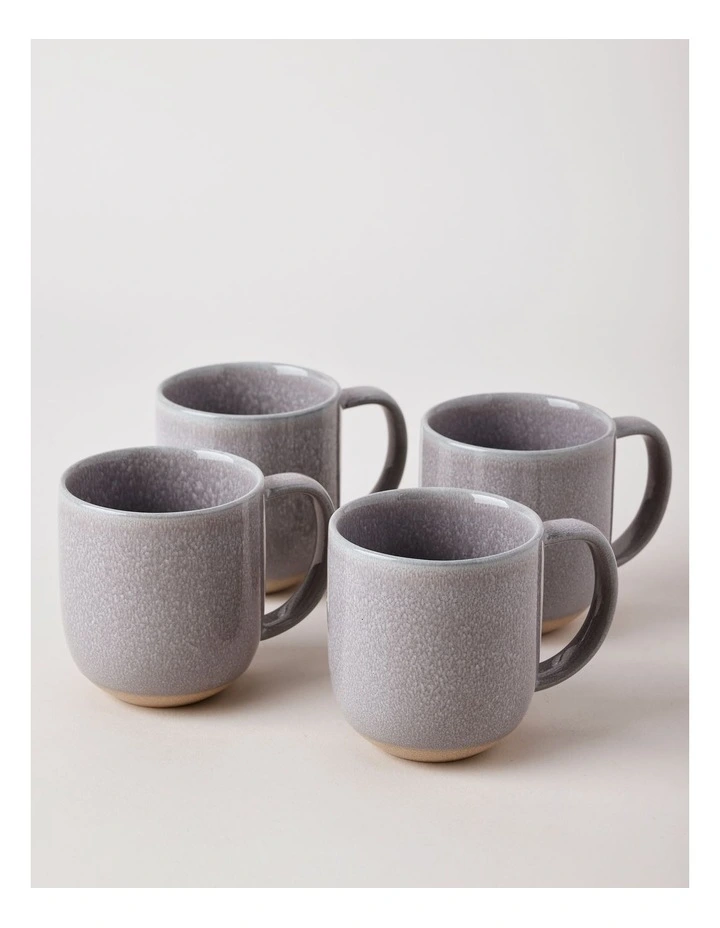 Elements Set of 4 Mugs in Grey image 1