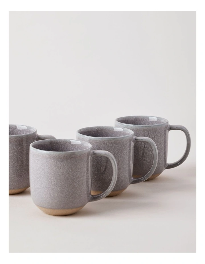 Elements Set of 4 Mugs in Grey image 2
