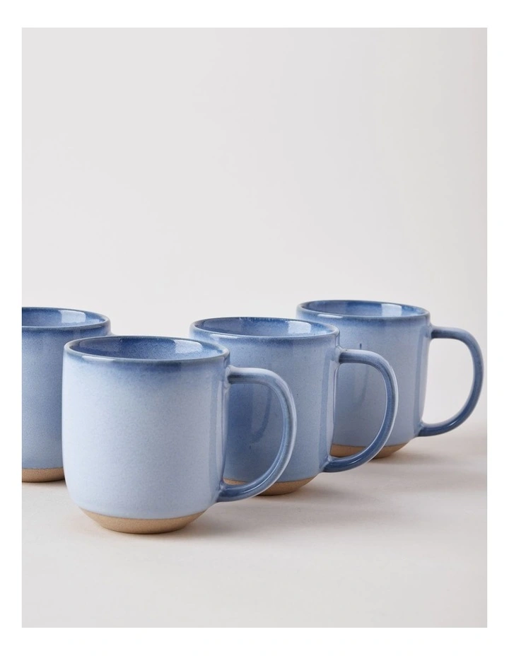 Elements Set of 4 Mugs in Blue image 2
