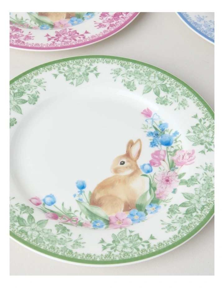 Easter Cake Plate Set of 4 in Multi image 2