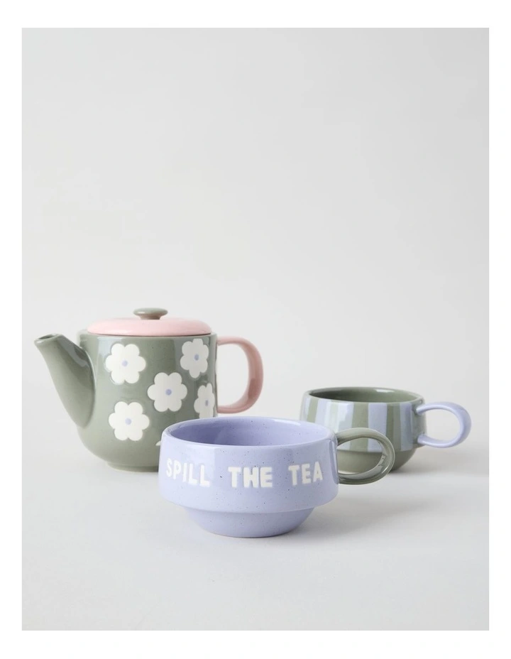 Tea Set for Two in Assorted Colours image 2