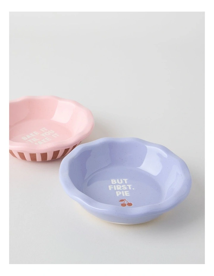 Cosy Collection Petite Pie Dish Set of 2 in Assorted image 4