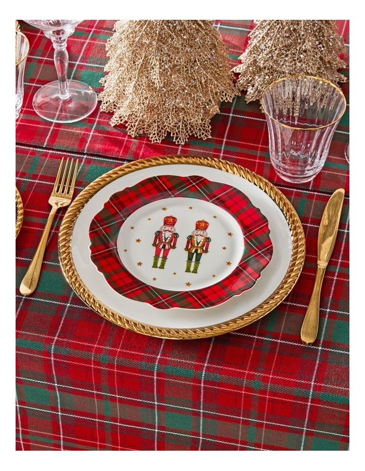 Christmas Tartan Side Plate Set of 2 21cm image 2