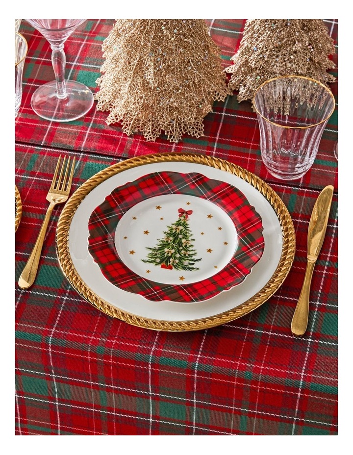 Christmas Tartan Side Plate Set of 2 21cm image 4