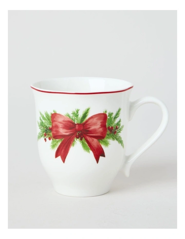 Christmas Wreath Mug Set of 2 380ml image 2