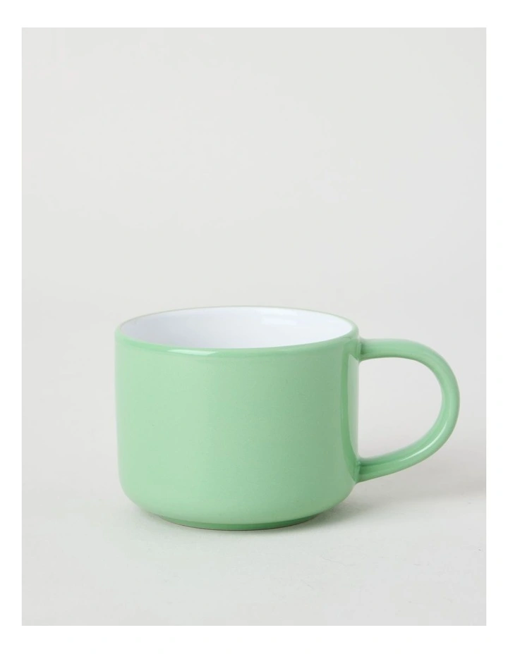 Two Tone Set of 4 Mugs in Green image 2