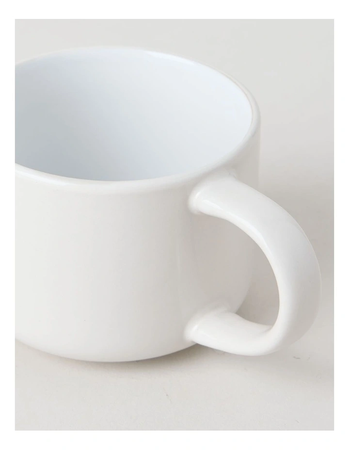 Two Tone Set of 4 Mugs in Cloud image 4