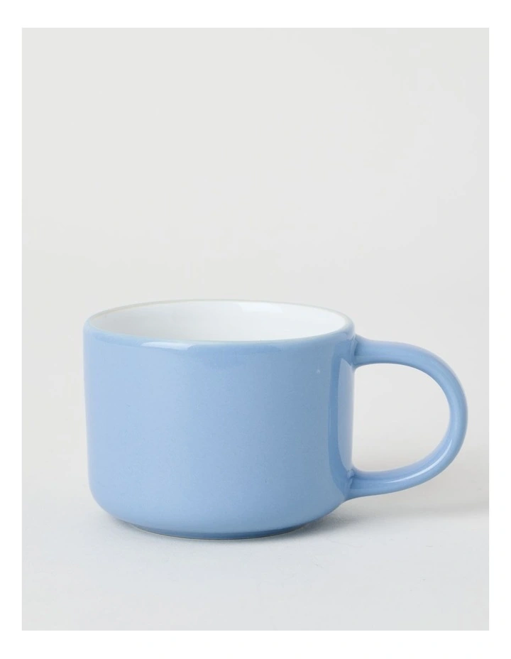 Two Tone Set of 4 Mugs in Blue image 2
